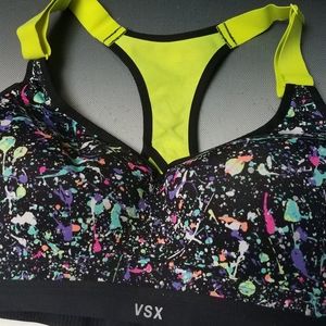VICTORIA SECRET VSX SPLATTER COLOR SPORTS BRA 34C
